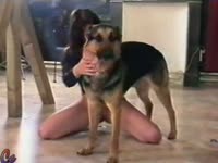 MILF loving her new animal sex toy